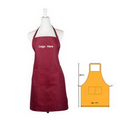 Custom Polyester fiber Full Length Apron With Two Pouch Pockets